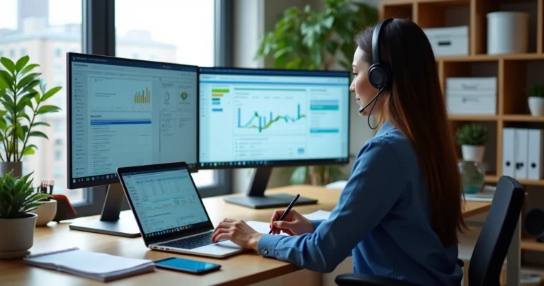 Assistente virtual organizando rotinas de backoffice em home office